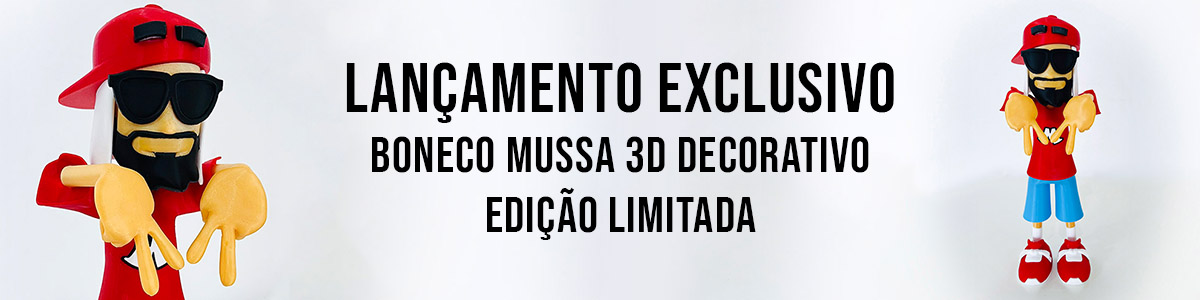 Lançamento Boneco Mussa 3D decorativo na Loja Plush & Play